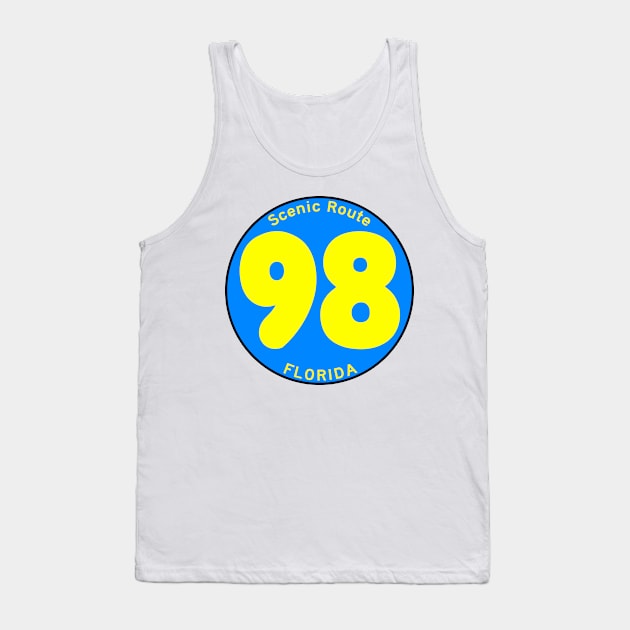 Highway 98 Gulf Drive Miramar Beach Destin Florida Palms Panhandle Emerald Coast Tank Top by TravelTime